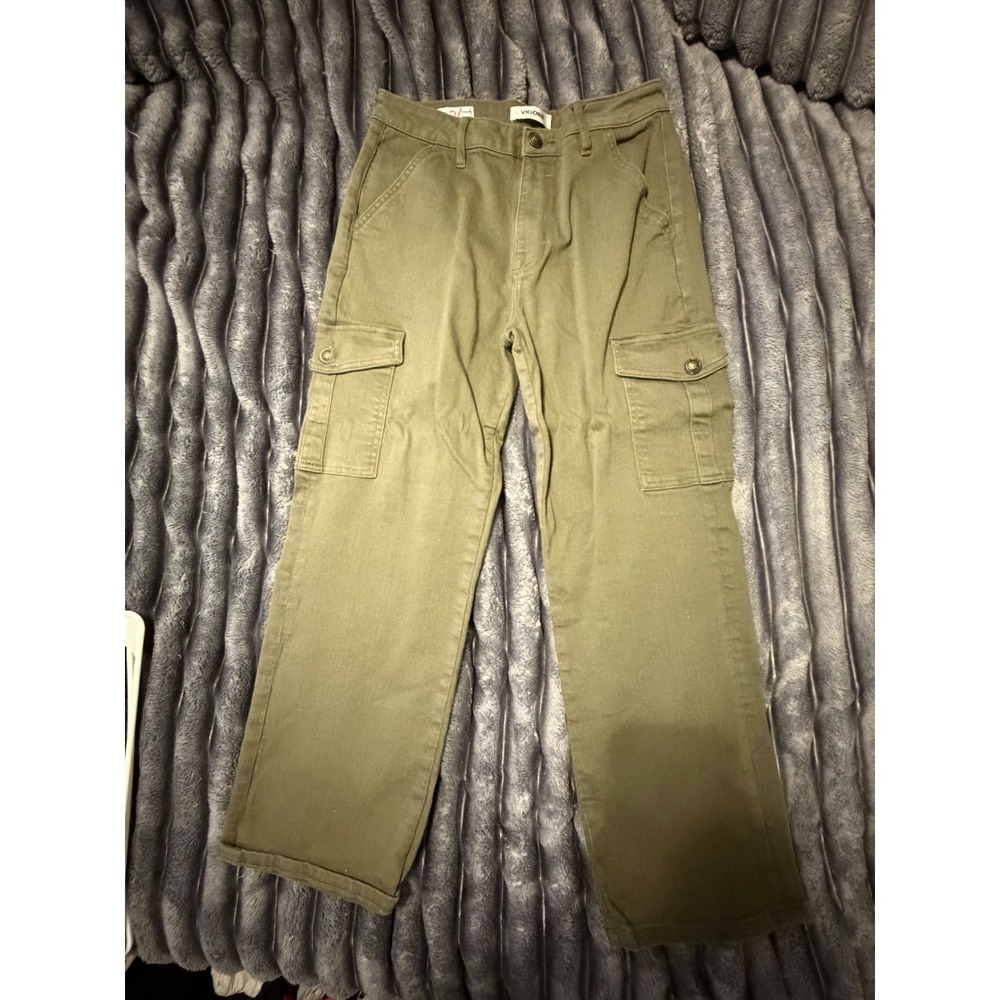 Vigoss Olive Green Straight Leg Cargo Pants Size 28 Utility Trousers